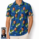 Men's Scale Mail Custom Face Polo Shirt