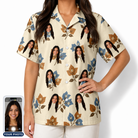 Women's Bougainvillea Bounce Custom Face Hawaiian Shirt