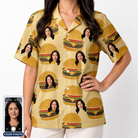 Women's Patty Potluck Custom Face Hawaiian Shirt