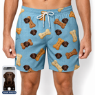 Men's Mutt Munchies Custom Dog Face Beach Shorts