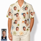 Men's Creepy Crawlers Custom Face Hawaiian Shirt