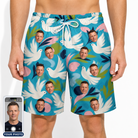 Men's Altar Aviary Custom Face Beach Shorts