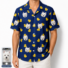Men's Quack Pack Custom Dog Face Hawaiian Shirt