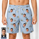 Men's Aquatic Antics Custom Face Beach Shorts