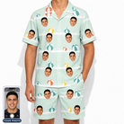 Men's Beach Ballad Custom Face Shirt & Shorts Set