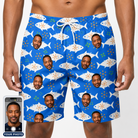 Men's Tuna Trawl Custom Face Beach Shorts