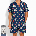 Men's December Dangles Custom Dog Face Shirt & Shorts Set