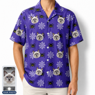 Men's Leggy Lurkers Custom Cat Face Hawaiian Shirt