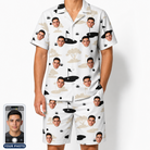 Men's Tee Hee Custom Face Shirt & Shorts Set