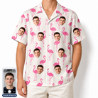 Men's Bubblegum Ballerinas Custom Face Hawaiian Shirt