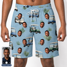 Men's Cart Blanche Custom Face Beach Shorts