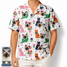 Men's Furball Follies Custom Cat Face Hawaiian Shirt