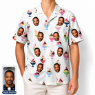 Men's Wishful Scoops Custom Face Hawaiian Shirt