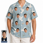 Men's Ivory Coo Custom Face Hawaiian Shirt