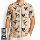 Men's Webbed Bones Custom Dog Face Polo Shirt