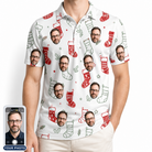 Men's Yule Pouches Custom Face Polo Shirt