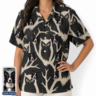 Women's Midnight Moonhoot Custom Dog Face Hawaiian Shirt