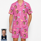 Men's Prosecco Pizzazz Custom Face Shirt & Shorts Set