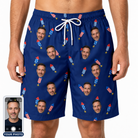 Men's Founding Flares Custom Face Beach Shorts