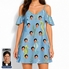 Women's Sea Pony Society Custom Face Off-Shoulder Dress