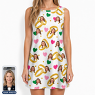 Women's Saltkissed Circles Custom Face Tank Dress