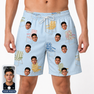 Men's Folded Fellowship Custom Face Beach Shorts
