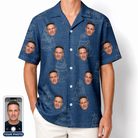 Men's Fondant Foam Custom Face Hawaiian Shirt