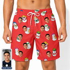 Men's Polar Pantomime Custom Face Beach Shorts