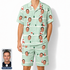 Men's Claus Carnival Custom Face Shirt & Shorts Set