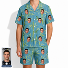 Men's Cane Cabaret Custom Face Shirt & Shorts Set