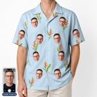 Men's Heliconia Hooray Custom Face Hawaiian Shirt