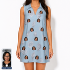 Women's Pearl Parade Custom Face V-Neck Dress