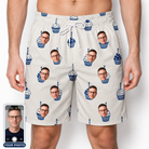 Men's Cupcake Countdown Custom Face Beach Shorts