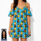 Women's Exotic Excursion Custom Face Off-Shoulder Dress