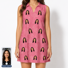 Women's Beakside Belles Custom Face V-Neck Dress