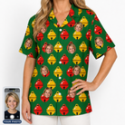 Women's Ringing Revelry Custom Face Hawaiian Shirt