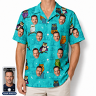 Men's Nocturnal Nonsense Custom Face Hawaiian Shirt