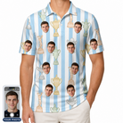 Men's Green Glory Custom Face Polo Shirt