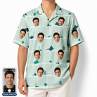 Men's Manta Motion Custom Face Hawaiian Shirt