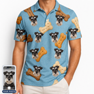 Men's Mutt Munchies Custom Dog Face Polo Shirt