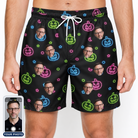 Men's Lantern Lunacy Custom Face Beach Shorts