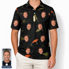 Men's Tackle Tangle Custom Face Polo Shirt
