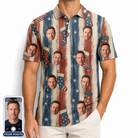 Men's Christmas Cuffs Custom Face Polo Shirt