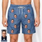 Men's Golden Gush Custom Face Beach Shorts