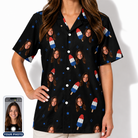 Women's Popsicle Pride Custom Face Hawaiian Shirt