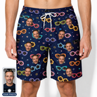 Men's Ray Reunion Custom Face Beach Shorts