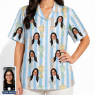 Women's Green Glory Custom Face Hawaiian Shirt