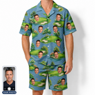 Men's Mulligan Meadows Custom Face Shirt & Shorts Set