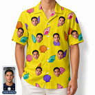 Men's Nacre Nonsense Custom Face Hawaiian Shirt