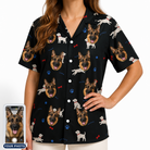 Women's Doggo Dandies Custom Dog Face Hawaiian Shirt